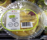 Mélange 4 fruits, barquette 250g