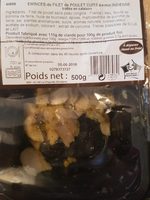 Émincés de filet de poulet cuits saveur indienne