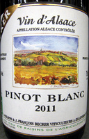 Vin d'Alsace Pinot Blanc 2011