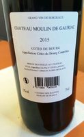 Côtes de Bourg 2015