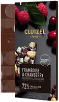Framboise & Cranberry, 72% chocolat noir