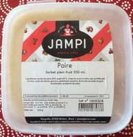 Sorbet plein fruit poire