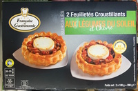 2 feuilletés croustillants aux légumes du soleil et chèvre surgelés