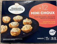 Mini choux noix de St-Jacques saumon fumé