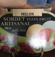 Sorbet artisanal plein fruit Melon