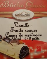 Bûche glacée vanille fruits rouges
