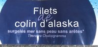 Filets de Colin d'Alaska
