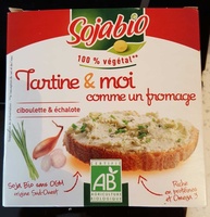 Tartine & moi comme un fromage Ciboulette & échalote Tofu