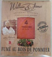 Saumon fumé au bois de pommier de Normandie x4 tranches