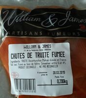 Chutes de truite fumée