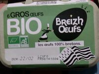 6 gros oeufs