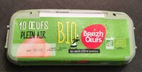 10 oeufs plein air bio Breizh oeufs
