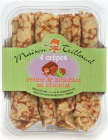 Crêpes avec crème de noisettes