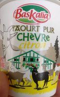 Yaourt pur chèvre citron
