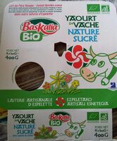 Yaourt de vache nature sucré