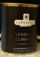 Lentilles cuisinées à la graisse de canard