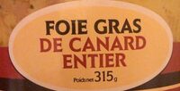 Foie gras de canard entier