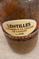 Lentilles cuisinées à la graisse de canard
