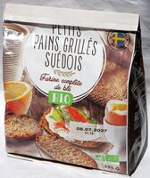 Petits pains grillés suédois bio