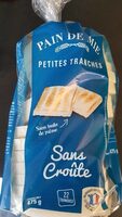 Pain de mie sans croûte