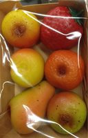 Assortiment de fruits deguisés en pâte d'amande