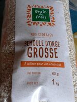 Semoule d'orge grosse