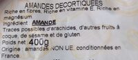 Amandes décortiquées