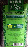 Lentilles vertes