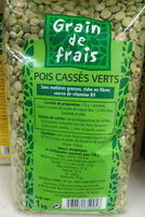 Pois cassés verts