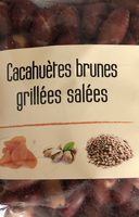 Cacahuètes brunes grillées salées