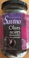 Olives noires denoyautées à la grecque