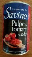 Pulpe de tomate en dés