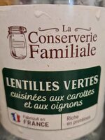Lentilles Vertes cuisinées