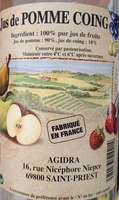 Jus de pomme coing