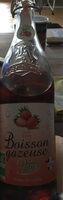 Boisson gazeuse bio à l'eau de source goût fraise