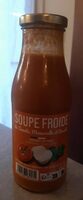Soupe froide tomate mozzarella et basilic