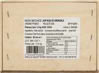 Noix seches Aop noix de Grenoble