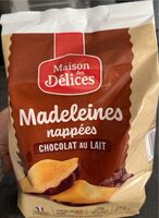 Madeleines nappées chocolat au lait