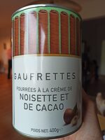 Gaufrettes fourrées à la crème de noisette et de cacao