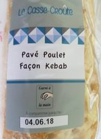 Pavé poulet façon kebab