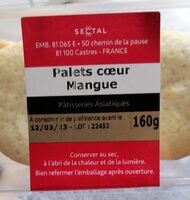 Palets cœur mangue