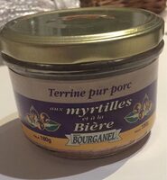 Terrine pur porc aux myrtilles et à la bière