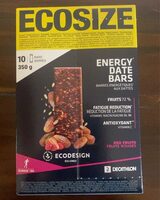 Energy date bar fruit rouges x10