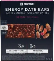 Energy date bar fruit rouges x5