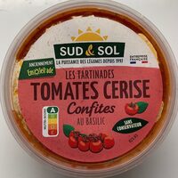 Tomates cerise confites au basilic