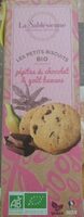 Biscuits bio pépites de chocolat & goût banane