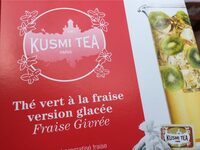 Iced strawberry green tea