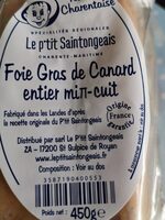 Foie gras de canard entier mit-cuit
