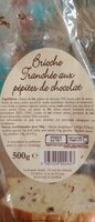 Brioche tranchée aux pépites de chocolat
