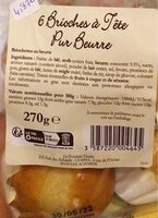Brioches a tete pur beurre